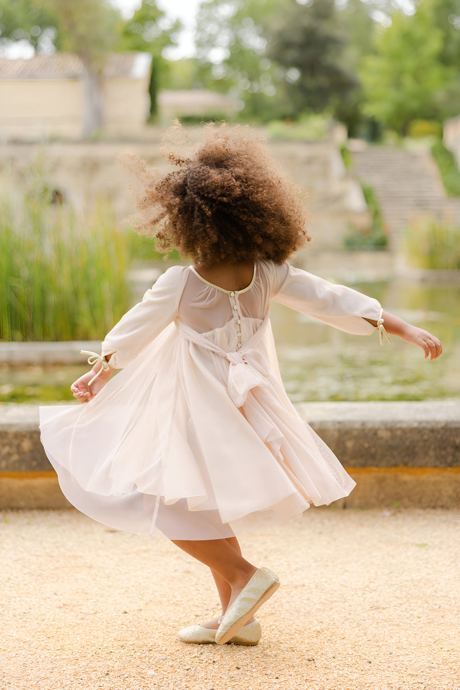 Robe en Tulle Rose poudré ~ LENA